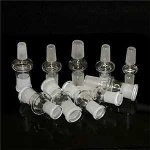 10 Stijlen Glas Adapter Waterpijp Kom Adapter 14mm-14mm 18-18mm Vrouwelijke 14-18mm mannelijke glazen bong waterleiding booreiland