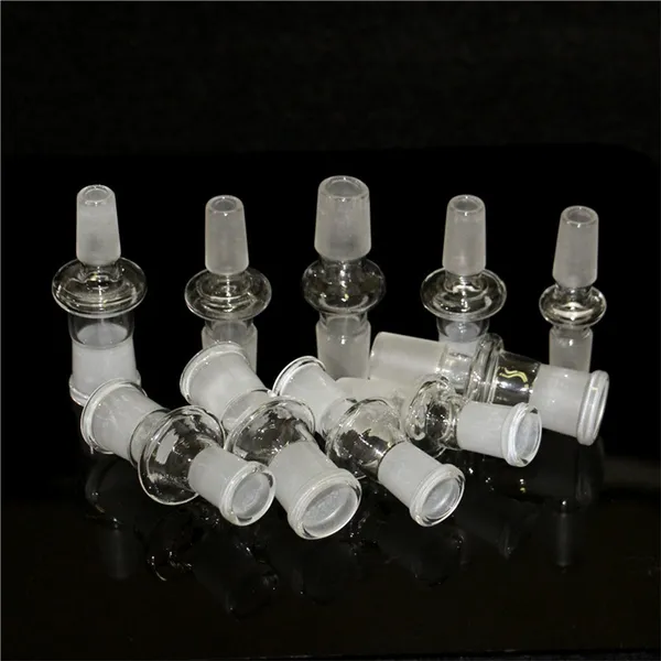 10 styles adaptateur en verre adaptateur de bol de narguilé 14mm-14mm 18-18mm femelle 14-18mm mâle verre bong conduite d'eau plate-forme pétrolière