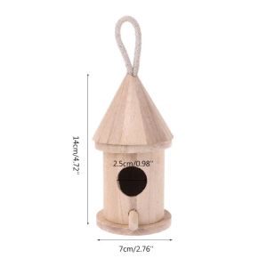 10 styles suspendus oiseau nid bambou hut extérieur fibre naturaire natal small canaries nid wren nid nouchadee house