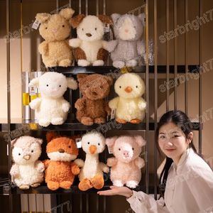 10 Styles doux ours cochon alpaga renard chien jouets en peluche mignon animaux poupées en peluche doux pour enfants filles anniversaire cadeaux de noël