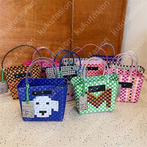 10 Styles Women Designer Basket Tote Bag Markt Luxe Designer Bucket Handtas Casual schoudertassen Patchwork Fashion Beach Tags portemonnees