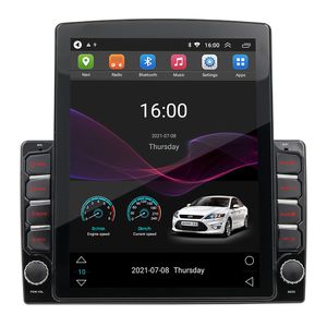 10 '' touchscreen Apple Carplay Android Auto Monitor autoradio videospeler 2G + 32G dubbel Din GPS-navigatie Bluetooth voertuigradio met 2.5D gehard glas spiegel