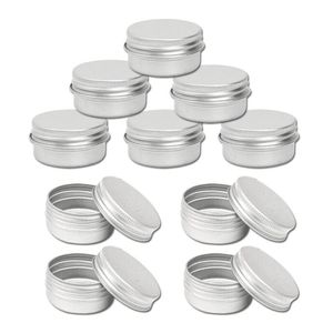 10 x 100 ml en aluminium étain grands pots de bougie de maquillage 100 ml capacité vide grand cosmétique/bougie/pots à épices/produit capillaire/boîte sucrée Ja