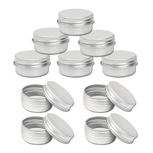 10x100 ml en aluminium étain grands Pots de bougie de maquillage capacité de 100 ml vide grande bougie cosmétique Pots à épices produit capillaire étain doux Ja264k