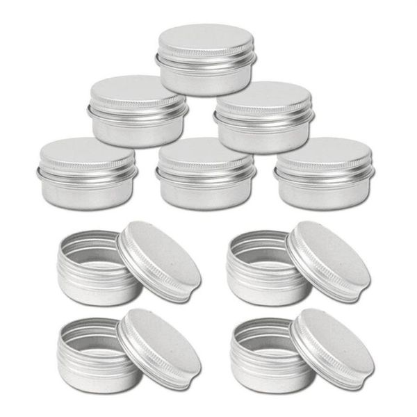 Grands Pots de bougies de maquillage en aluminium, 10x100ml, capacité de 100ml, vide, grande bougie cosmétique, Pots à épices, produit capillaire, étain doux Ja240c