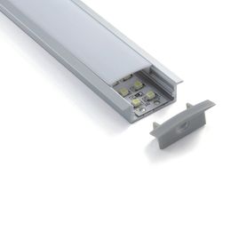 Juegos de 10X1 M/lote mayorista de fábrica perfil de aluminio led y perfil de extrusión de canal T para lámparas de techo o pared