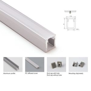 10 X 1M sets/lot Super thin led strip aluminium profile and 7.8mm wide U-shape aluminium led channel for wall mounted lights