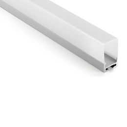 Juegos de 10X1 M/lote perfil de aluminio anodizado tipo U y perfil led AL6063 T6 1 M para iluminación de techo o colgante