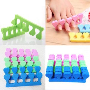 10 x Praktische Zachte Sponse Foam Finger Teen Separatoren Pedicure Manicure Nail Art # R86