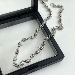 10-летнее фабричное оптовое модное ретро старое циркониевое ожерелье из нержавеющей стали, подходит для пар, подарки поставляются с мешком для пыли