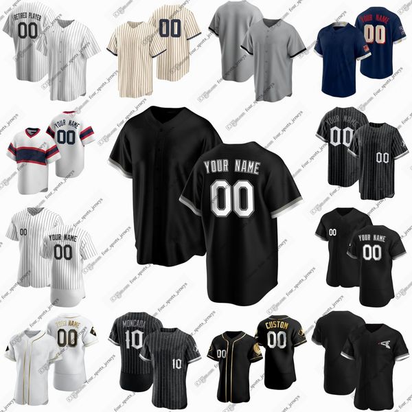 10 Yoan Moncada White Sox Baseball Jersey Jimenez Robert Jr. Benintendi Maldonado Kopech Dejong Banks Crochet Fedde Flexen Garcia Leone Shaw Shuster Soroka Wilson