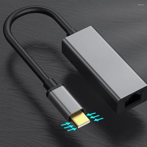 100/1000 Mbps USB C External Ethernet Adapter Netwerkkaart Type naar RJ45 LAN Aluminium legering voor Notebook -tablet