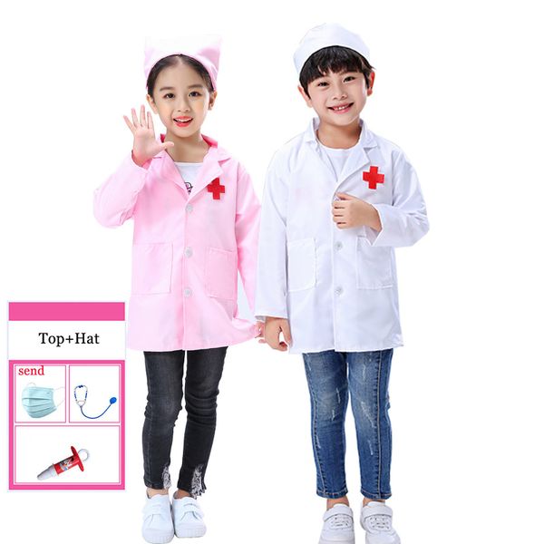 100-160 cm Doctor para niños Cosplay de uniforme de enfermería para niños CARNOWEEN CARNOWEEN Fancy Party Performance Toys Sets