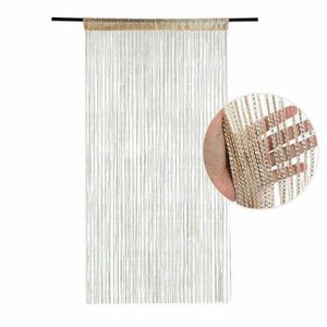 100 * 200cm Porte Windows Suspendu Décors perlés Rideau String Summer Fly Insect Screen Panneau de gland Rideaux Porte Home Decor 210712