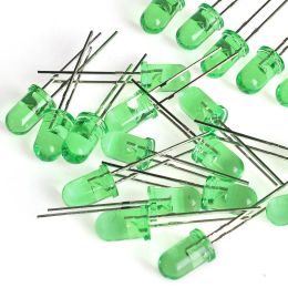 100 / 200pcs f5 5 mm kit de diode LED de paille Super vif vert bleu vert orange rouge jaune