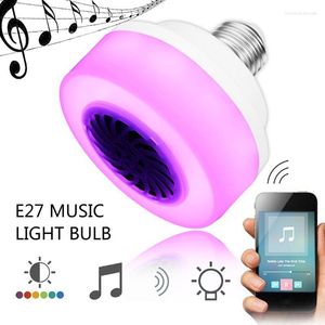 100-240V Bluetooth Music Light Bulb LED LAMP SMART Draadloze luidspreker Spelen Dimmable Decor voor Bar Club Special Even