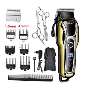 Tondeuse à cheveux professionnelle 100 240V pour barbier tondeuse rechargeable machine à raser coupe électrique coupe de barbe 220712