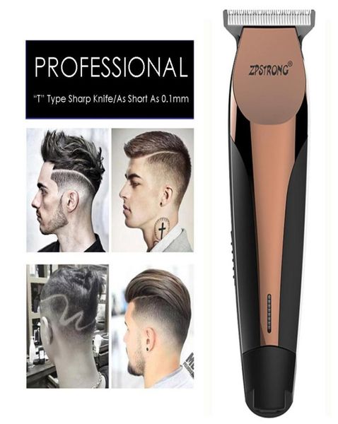 100-240V Précision professionnelle Clipper Clipper Machine de rasage de barbe électrique 0,1 mm Men Barber Haircut Tool9564907
