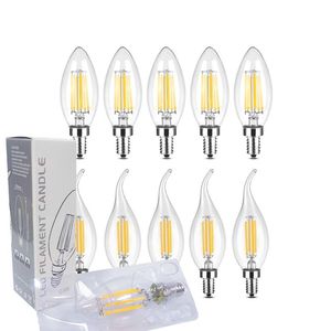 100-264V Dimmable LED Candelabra Bulb niet-Dimmable Ca11 C35 C35L Vorm Flame Tip Style 60 Watt Equivalent E12 E14 Basis 2W 4W 6W Edison