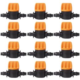 100/50 / 20PCS 4/7 Slang Water Valve Garden Auto DRIP IRRIGATIE SYSTEEM 1/4 "Mini Pipe Watering Barbed Switch Control Fittings Apparatuur