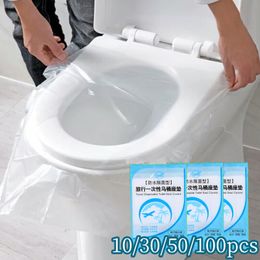 100/50/30/10pcs Dliptable Toilet de toilette Couvre-toile de voyage portable PAUT PAUT SANITAIRE ACCESSOIRES DE SALLE