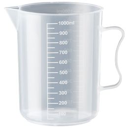 Taza medidora gruesa graduada de plástico transparente Premium, 100-5000ml, boquilla para verter con tapa, herramienta de cocina con mango