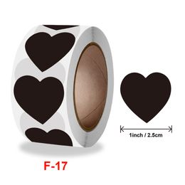 100-500pcs Bronzing Heart Coeur Gift Seal Étiquette Adhésive Kraft Seal Sticker Baking Decorations for Home mignon Sticker Handmade