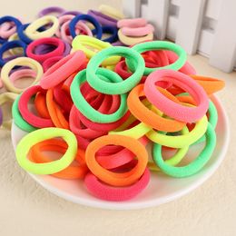 100 / 50pcs Kids Hair Bands Colorful Elastic Hairband pour bébé Girl Hair Ties Ponytail Holder Band Rubberes Scrunchies Hair Accessor