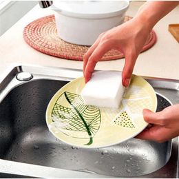 100 60 20mm White Magic Melamine Sponge ustensiles de cuisine éponge de lavage 100 pcs décontamination et nettoyage de l'huile fournitures magiques201f