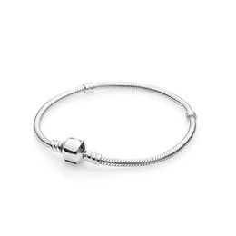 100% 925 Sterling Silver Charmakbanden met originele doos voor Pandora Fashion Party Sieraden For Women Men Vriendin Gift Snake Chain Beads Charms Bracelet Set Set