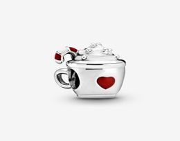 100 925 STERLING SILP COCOA AND CANDY Cane Charms Fit Bracelet de charme européen d'origine