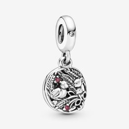 100% argent sterling 925 mignon oiseau et souris balancent des breloques adaptées au bracelet à breloques européen original de mode femmes de fiançailles de mariage J305D