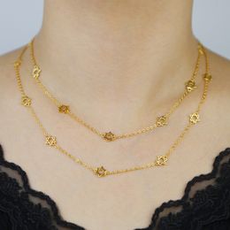 100% 925 Sterling Silver Delicatic Small Star Charm Declaración Collar de color de oro clásico para mujeres 2024 Joyería de regalo de Navidad