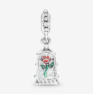 100 925 Sterling Zilver Enchanted Rose Dangle Charm Fit Originele Europese Charms Armband Mode Vrouwen Bruiloft Verloving Jewelr3334154