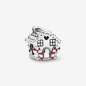 100% 925 Sterling Silver Gingerbread House Charms Fit Original European Charm Bracelet Mode Femmes Mariage Fiançailles Bijoux Accessoires