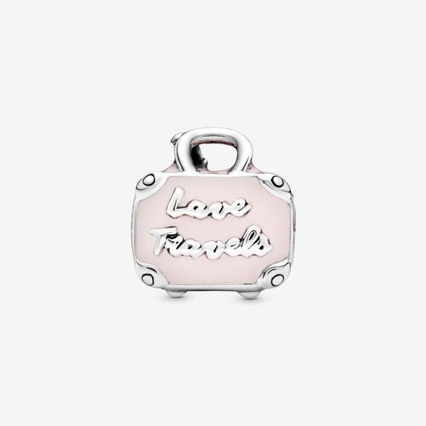 100% 925 Sterling Silver Lovely Travel Bag Charms Fit Pandora Original European Charm Bracelet Mode Femmes Mariage Fiançailles Bijoux Accessoires