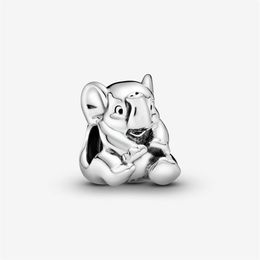 100% 925 Sterling Silver Lucky Elephant Charms Fit Original Bracelet à breloques européen Mode Femmes Bijoux de fiançailles de mariage Acces184j