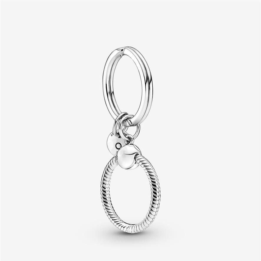 100% 925 STERLING Silver Moments Charm Key Rings Fit Original European Charm pendentif Fashion Fashion Femmes Bijoux de mariage Accessor 300L