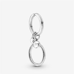 100% 925 STERLING Silver Moments Charm Key Rings Fit Original European Charm pendentif Fashion Fashion Femmes Bijoux de mariage Accessor292F