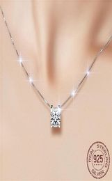 100 925 prata esterlina colares pingentes genuínos com corrente para mulheres moda jóias d04924261548483