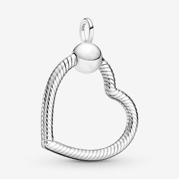 100% 925 argent sterling Moments Coeur Charme Pendentif Mode Femmes Mariage Fiançailles Bijoux Aceessories