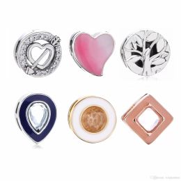 100% 925 Sterling Silver Reflexions Tiny Charme Pour Européen Pandora Bijoux Réflexions Mesh Bracelets