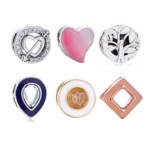 100% 925 Sterling Silver Reflexions Tiny Charm pour les bijoux européens Pandora Reflexions Mesh Bracelets