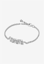 100 925 argent Sterling étincelant coeurs sans fin chaîne Bracelet mode femmes mariage fiançailles bijoux accessoires241U3415560