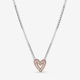 Accessori per gioielli di fidanzamento di nozze di modo delle donne della collana del cuore della mano scintillante dell'argento sterlina di 100% 9252082