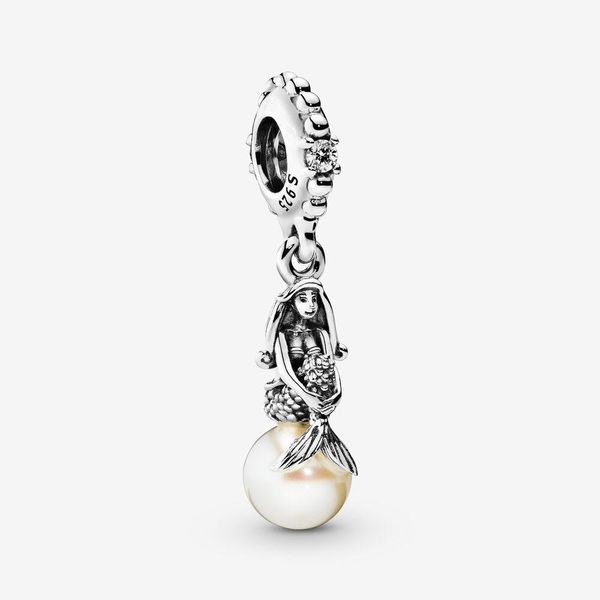 100% 925 Sterling Silver La Petite Sirène Charme Fit Pandora Original Européen Charmes Bracelet De Mode Bijoux Accessoires
