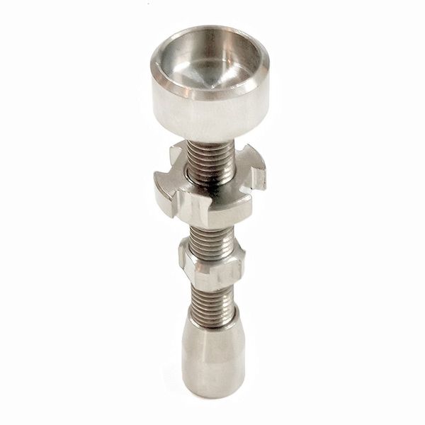 100% réglable GR 2 Ti Nail 14mm 18mm réglable sans dôme titane clou GR2 titane clou 2 en 1 verre Bongs accessoires