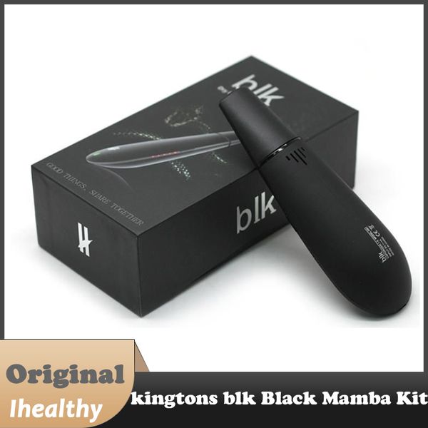 100% authentique Kingtons BLK Black Mamba Kit de démarrage pour vaporisateur d'herbes sèches Batterie intégrée de 1600 mAh