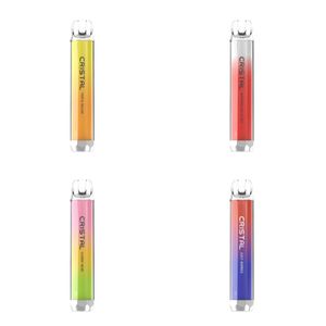 100% auténtico original Tastefog Cristal 800 Puff Vape Pen Puffs 800 Cigarrillo electrónico 2% 2 ml 500 mAh 10 sabores Precio al por mayor con luz LED Sin impuestos