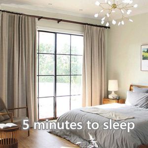 100% verduisteringsgordijnen voor slaapkamer linnen gordijn gordijnen raambehandeling voor woonkamer op maat gemaakte jaloezieën 210712